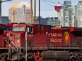 FILE PHOTO: CP Rail trains in Calgary’s Alyth Yards on Tuesday, March 22, 2022.