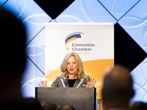 NDP Leader Rachel Notley speaks at the Edmonton Chamber of Commerce luncheon on Tuesday, May 31, 2022 in Edmonton.