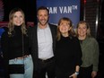 The 4th annual Cowboys Blue Ball Comedy Night in support of the Calgary Prostate Cancer Centre was proof positive laughter is the best medicine. Pictured, from left are PCC's Shannon McCarthy, Jeff Davison, Dr. Shelley Spaner and her sister Donna Spaner.
