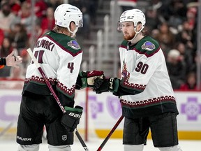 Former Calgary Flames defenceman Juuso Valimaki is happy with his role on the Arizona Coyotes.