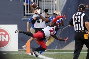 Defensive back Brad Muhammad was beaten on this play, but he also snagged two interceptions in the endzone.