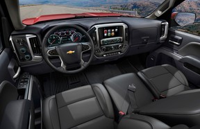 While the Chevrolet Silverado's interior design isn't as stylish as the Ram 1500, the materials have a quality feel to them and the cabin is roomy and functional.