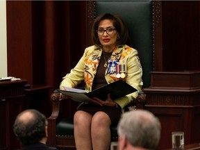 Alberta Lt.-Gov. Salma Lakhani Delivers Throne Speech Focused On Affordability, Health-Care Reform, Jobs, And Fighting Ottawa 2 Lt. Gov. Of Albera Salma Lakhani Reads The Speech From The Throne At The Opening Of The Third Session Of The Province'S 30Th Legislature In Edmonton, On Tuesday, Feb. 22, 2022.