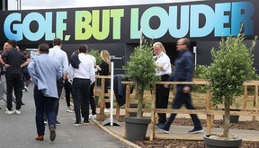 Guests arrive on day one of the LIV Golf Invitational at The Centurion Club in St Albans, England.