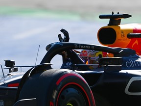 Race winner Max Verstappen waves to the crowd during the F1 Grand Prix of Italy at Autodromo Nazionale Monza on Sunday, Sept. 11, 2022, in Monza, Italy