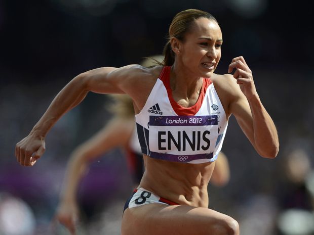 Jessica Ennis Sets Hurdles Heptathlon Record At London Olympics