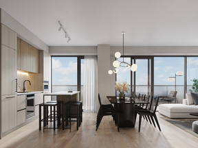 Kitchens will have built-in appliances, quartz countertops and backsplashes, undermount sinks and soft-close cabinetry.