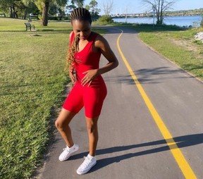 Hellen Nyabuto at Kelso Beach at Nawash Park in Owen Sound.
