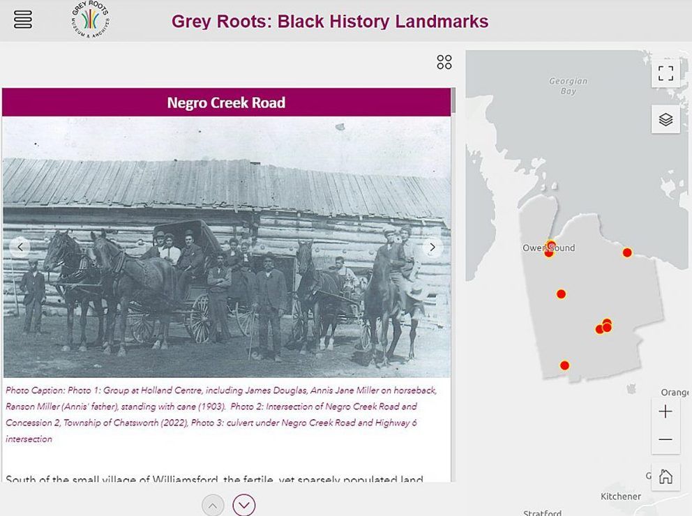 Grey Roots Launches Interactive Map Of Area Black History Sites