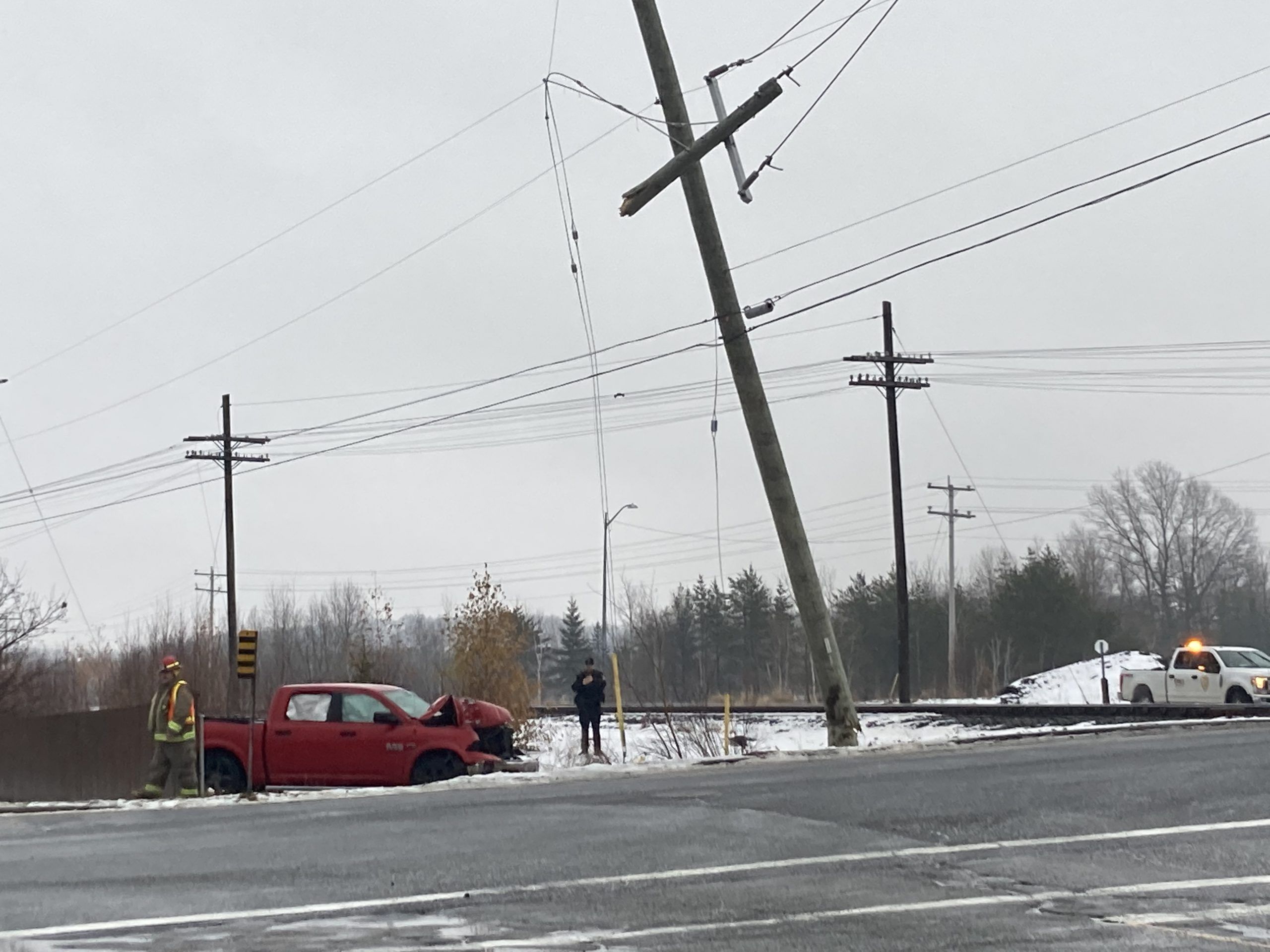 Charges Laid Against Driver Who Struck Pole In Coniston The Daily Press