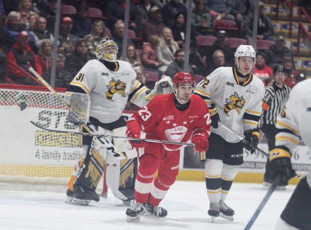 Soo Greyhounds Win 5 3 Over The Saginaw Spirit In OHL Action Sault Star