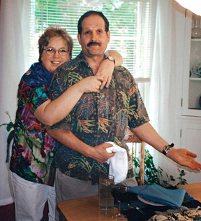 Nancy Crumpton Brophy and her husband Daniel Brophy were taken to the dining room of their current home around 1999.