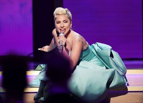 LAS VEGAS, NEVADA – APRIL 03: Lady Gaga performs onstage during the 64th Annual GRAMMY Awards at MGM Grand Garden Arena on April 03, 2022 in Las Vegas, Nevada.