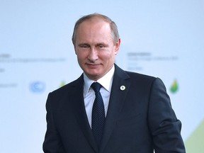 Vladimir Putin – UN Conference COP21 – Le Bourget France – 15 November – AVALON (Bang Showbiz)