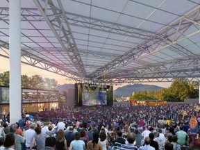 A rendering showing a potential design for the upgraded PNE amphitheatre.