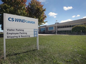 The former CS Wind Canada plant in Windsor is shown on Thursday, September 29, 2022.