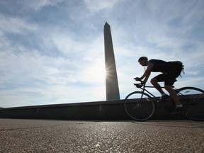 Cyclists said they managed to get around Washington D.C. much easier than cars during the recent earthquake.