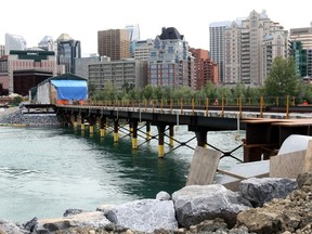 Construction around the Peace Bridge on the Memorial Drive pathway has turned into a sore spot for cyclists.