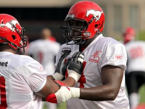 J'Micheal Deane, right, could play both ways on Saturday against Saskatchewan.