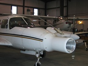 Navajo geophysical aircraft fitted with Hydrocarbon Nose