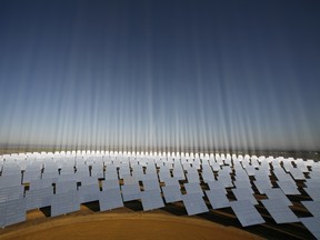 Mirrors at the "solucar" solar thermal power park near Sevillle, Spain