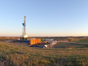The prolific Bakken oil-bearing formation of North Dakota extends north into Alberta.