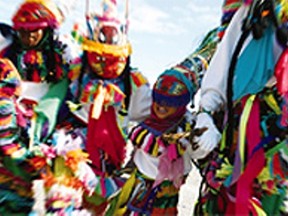 Some of Bermuda's famous Gombey Dancers. Photo courtesy Bermuda Department of Tourism.