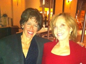 Calgary Herald business columnist Deborah Yedlin (left) and Dr. Eva Klein