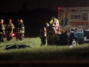 Calgary police believe alcohol was a factor in this late-night collision that killed two men at Stoney Trail and McKnight Boulevard N.E. in June. No amount of enforcement, tougher laws or public awareness campaigns will eliminate drunk driving, but evidence in other countries suggests a lower legal driving limit has cut deaths and injuries caused by impaired drivers.