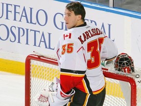 Flames No. 2 goaltender Henrik Karlsson