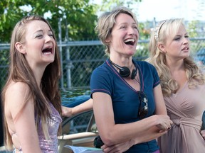 Anna Mae Routledge, director Katrin Bowen and April Telek star in Amazon Falls.
Courtesy, Katrin Bowen