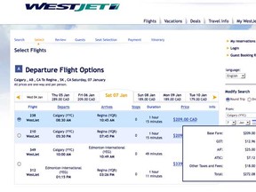 If you're booking on WestJet, you can now immediately see what the entire fare will be.