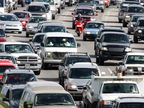 Rush-hour traffic in Calgary impacts the productivity of the economy.