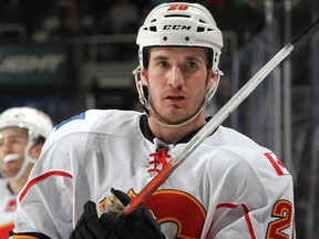 Since returning from a knee injury, Curtis Glencross has played in six contests — scoring one goal in each of the last four. Photo: Mike Stobe, NHLI via Getty Images