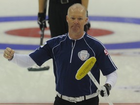Is this the year that Glenn Howard and his Ontario team get to the top step of the Brier medal podium? Read on to find out. Photo, Michael Burns Jr., Canadian Curling Association