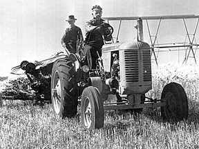 The11th  Earl of Egmont, better known in Alberta as Frederick Perceval, on his land near Priddis, circa 1948
Calgary Herald Archives