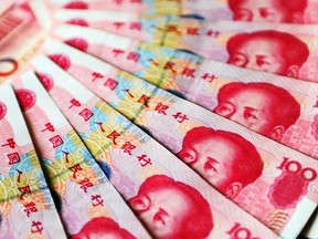 Yuan, China's currency.
