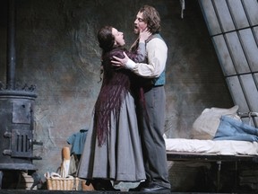 Scene from Calgary Opera's La Boheme; photo by Leah Hennel, Calgary Herald.