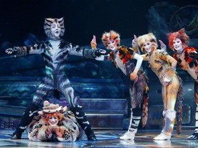 Cats has been performed in Canada a number of times -- as shown in this scene from a 2005 performance in Vancouver. The latest production from Theatre Calgary, shows the Andrew Lloyd Webber musical can still be a crowd pleaser. Postmedia file photo.