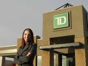Jessy Bilodeau, mobile mortgage specialist at TD Canada Trust in Calgary.