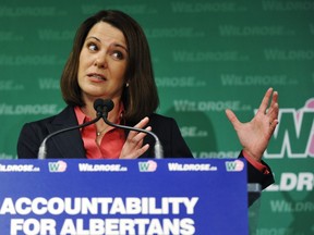 Wildrose leader Danielle Smith on the campaign trail. Calgary Herald Archive.