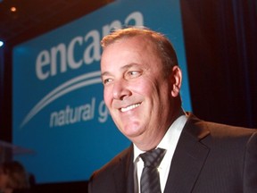 The logo says natural gas but president and CEO Randy Eresman says Encana Corp. is moving quickly to add liquids and oil to its mix.
