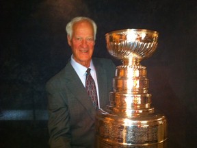 Gordie Howe aka Mr. Hockey with the Stanley Cup