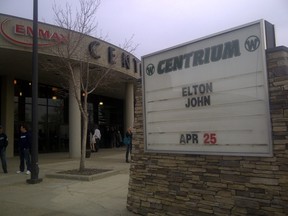 Elton John plays Red Deer.