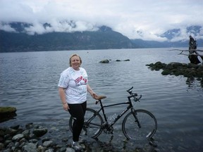 Jo Woolliams is raising money for Cancer Research UK. Courtesy, EdgetoEdgeCanada.com.