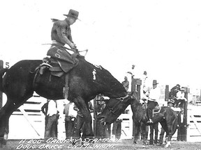 Doug Bruce on Midnight at the Calgary Stampede. Photo: Glenbow Archives NA -4116-2