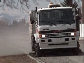 Street sweeping in Calgary is currently underway. Photo: Calgary Herald Archive.
