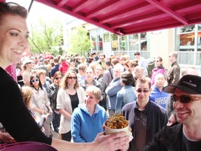 A fleet of food trucks were called to join small business owners, farmers and community groups for Eat Real YYC, a food festival held at Casel Marche in the city’s southwest."