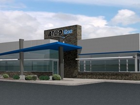 Artist rendering of new ATCO Gas Service Centre in Okotoks