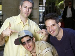 The Beastie Boys, left to right, MCA aka Adam Yauch, Mike D aka Michael Diamond and Adrock aka Adam Horovitz are pictured in Paris in a May 20, 2004 file photo. Yauch, a founding member of hip-hop outfit the Beastie Boys, died May 4, 2012, three years after being diagnosed with cancer, media reports said. Yauch, also known as MCA. was 47.